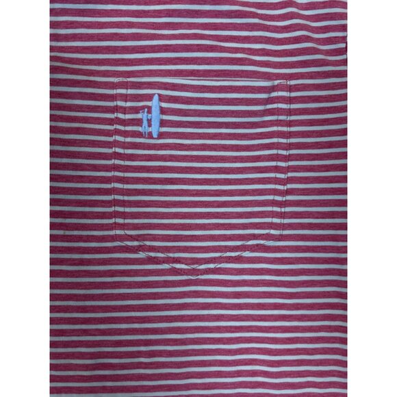 Johnnie-O Mens Hangin Out Striped Polo Shirt M Cotton Blend Casual Wear - Picture 3 of 16